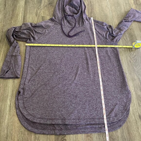 Athleta Uptempo Hoodie Sweatshirt Heathered - Picture 6 of 8